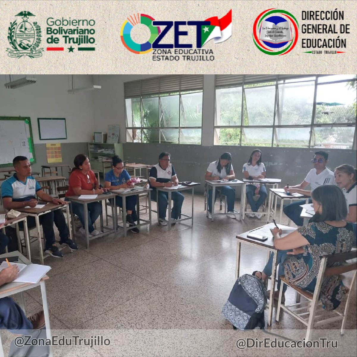 notieducatetru's tweet photo. Se llevó a cabo la mesa de trabajo para organizar el Diplomado Nacional de Formación para las Expresiones Orgánicas de las Comunidades Educativas dirigido al Movimiento Bolivariano de Familias de Escuque, Rafael Rangel y Valera. 

@_LaAvanzadora @MPPEDUCACION https://t.co/dZGzGMBf7K