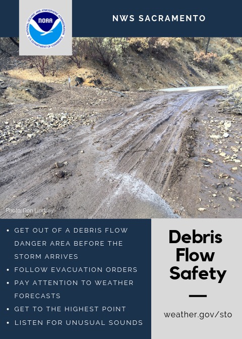 A Flash Flood Watch has been issued for the LNU Lightning Complex burn scar. Flash flooding and debris flows caused by excessive rainfall are possible. #LNUFire #LNULightningComplex #debrisflow #flashfloods