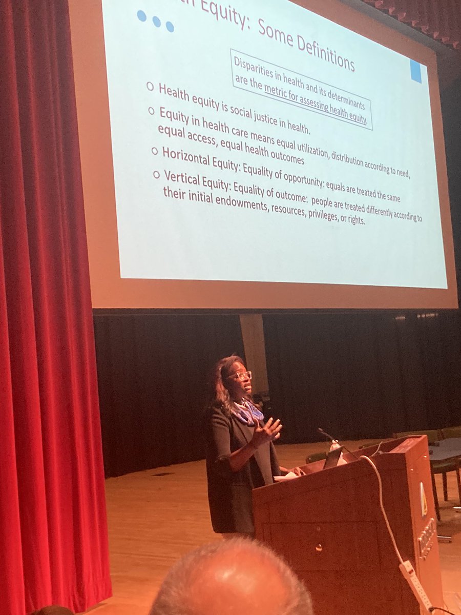 Listening to powerful Carlton Haywood Jr. memorial keynote by @MelissaSCreary “Health equity is social justice in health.”