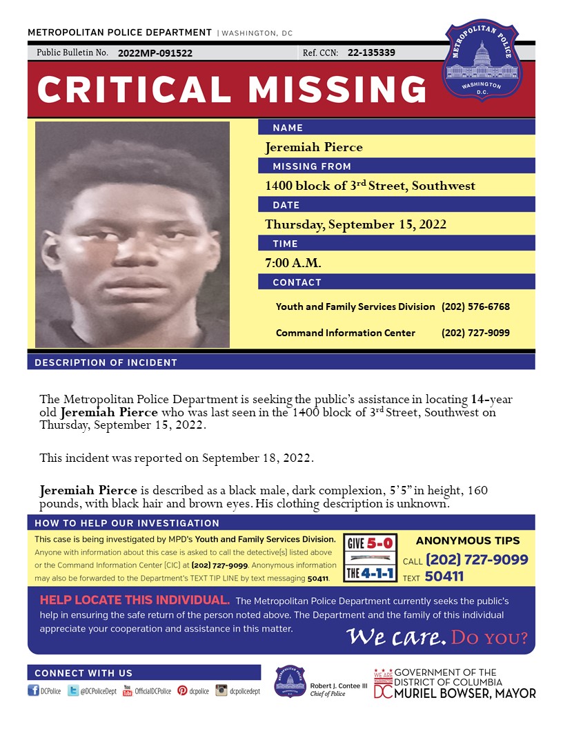 DC Police Department tweet media