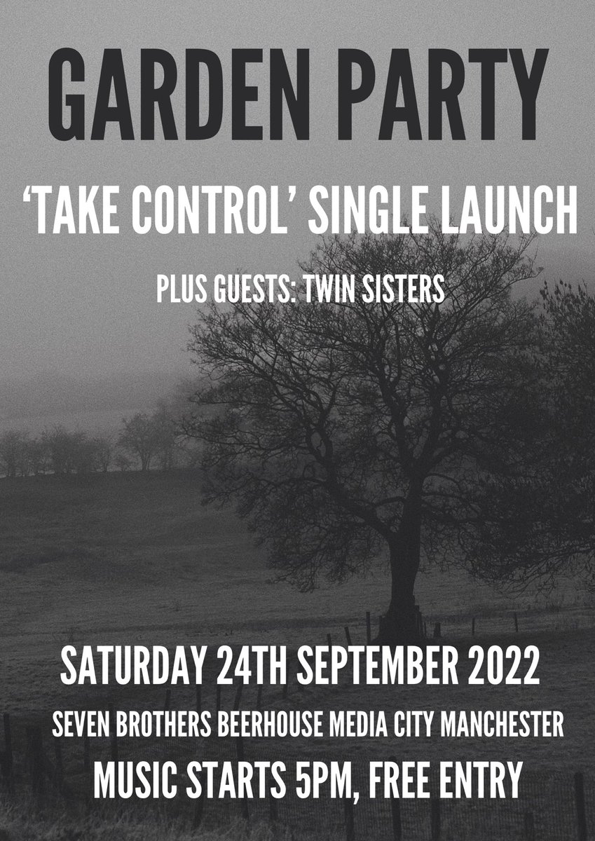 Right then Manchester. Who’s coming on saturday??