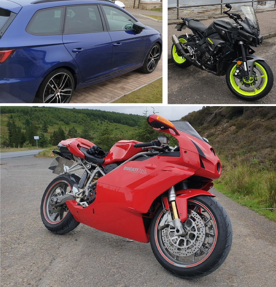 Incident between 12.20am and 1.55am, James Young Avenue, Uphall Station.

Seat Leon Cupra YH19 XED, Yamaha  YK18 RXC, Ducati OW03 FHX.

Contact Livingston CID on 101, incident number 1168 of Saturday, 17 September, 2022, or call anonymously Crimestoppers  0800 555 111.