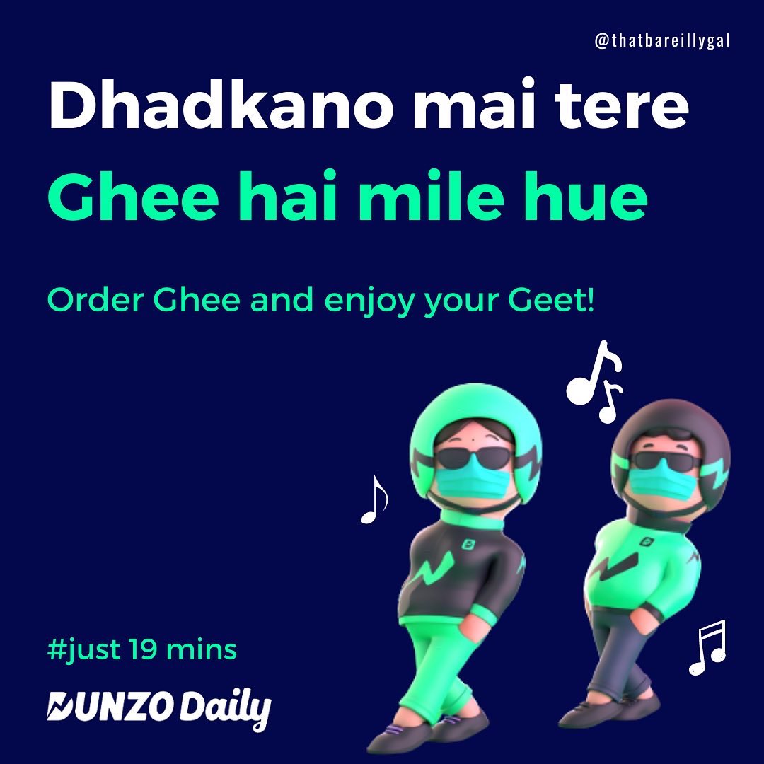 thatbareillygal's tweet photo. I have something for you to taco 'bout!

Wrote few #specads for @DunzoIt 

This one has 4 out of 7 check the other 3 in the comment below. https://t.co/2VlbEhl62d