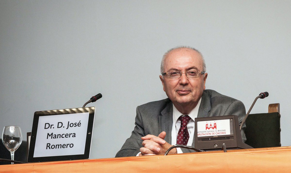 Hoy es un día muy triste para todos nosotros: ha fallecido nuestro querido Dr <a href="/JosManceraRome1/">José Mancera Romero</a> 

Nuestro secretario y compañero y amigo,todo un referente para todos por su amabilidad y gentileza y todo su saber y buen hacer,integrándonos a todos, con la humildad d los grandes DEP