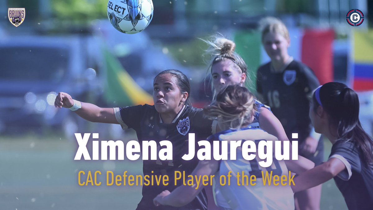 BUBruins's tweet photo. Congratulations, Ximena!
Jauregui seizes another CAC Weekly Award
https://t.co/HGXzshUHBI 
#NAIAWSOC #BUBruins #BPB2022 #UpTheBruins @BU_WomenSoccer https://t.co/UBarNYseWM