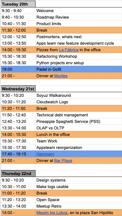 AudienseDev's tweet photo. Esta noche arranca nuestro #AudienseProductMeetup con una agenda cargada de sesiones de compartir conocimientos y experiencias, team building, gastronomía cordobesa, ocio y deporte. 💃 https://t.co/VU3bWnuKS4