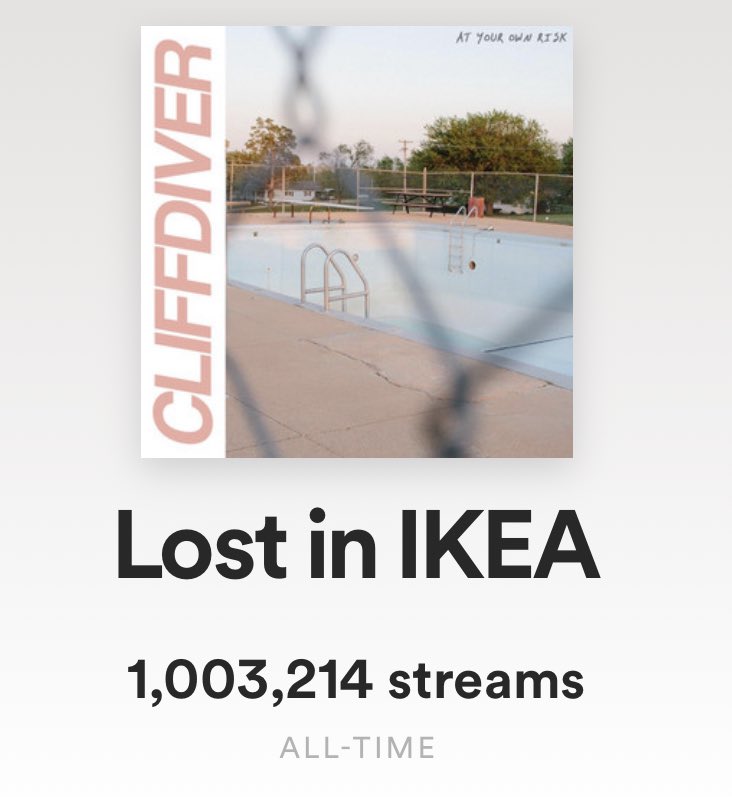 cliffdiverOK's tweet image. thx for a billion streams on the furniture song