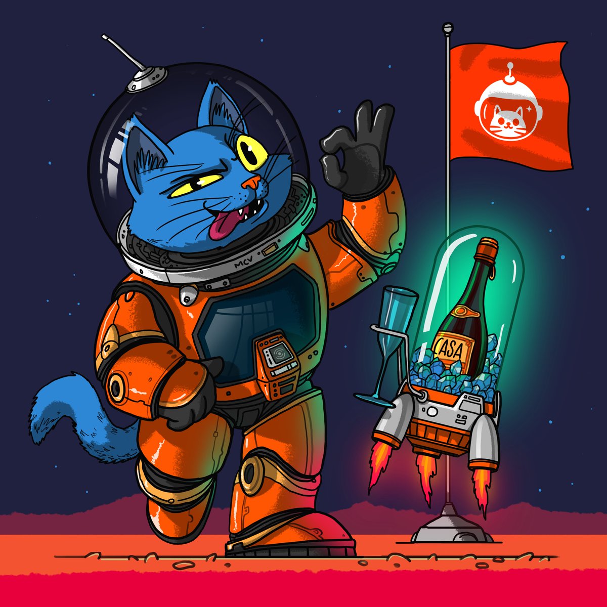 MarsCatsVoyage's tweet photo. In celebration of our 1 Year Anniversary milestone we're giving away: 
-10 x Anniversary Cat NFTs

To win: 
✅ Like/RT/Follow
✅ Tag 3 frens
72 hours 🔔

#NFTGiveaways #MCVAnniversary https://t.co/PqOSg2653S