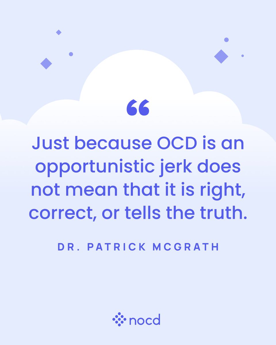 treatmyocd's tweet photo. An opportunistic jerk, yes.  A truth teller?  No way. 

Keep this in mind the next time OCD tries to convince you of something that doesn't align with your values.  Be sure to save and come back to this when you need it. https://t.co/vni6kVSYQA