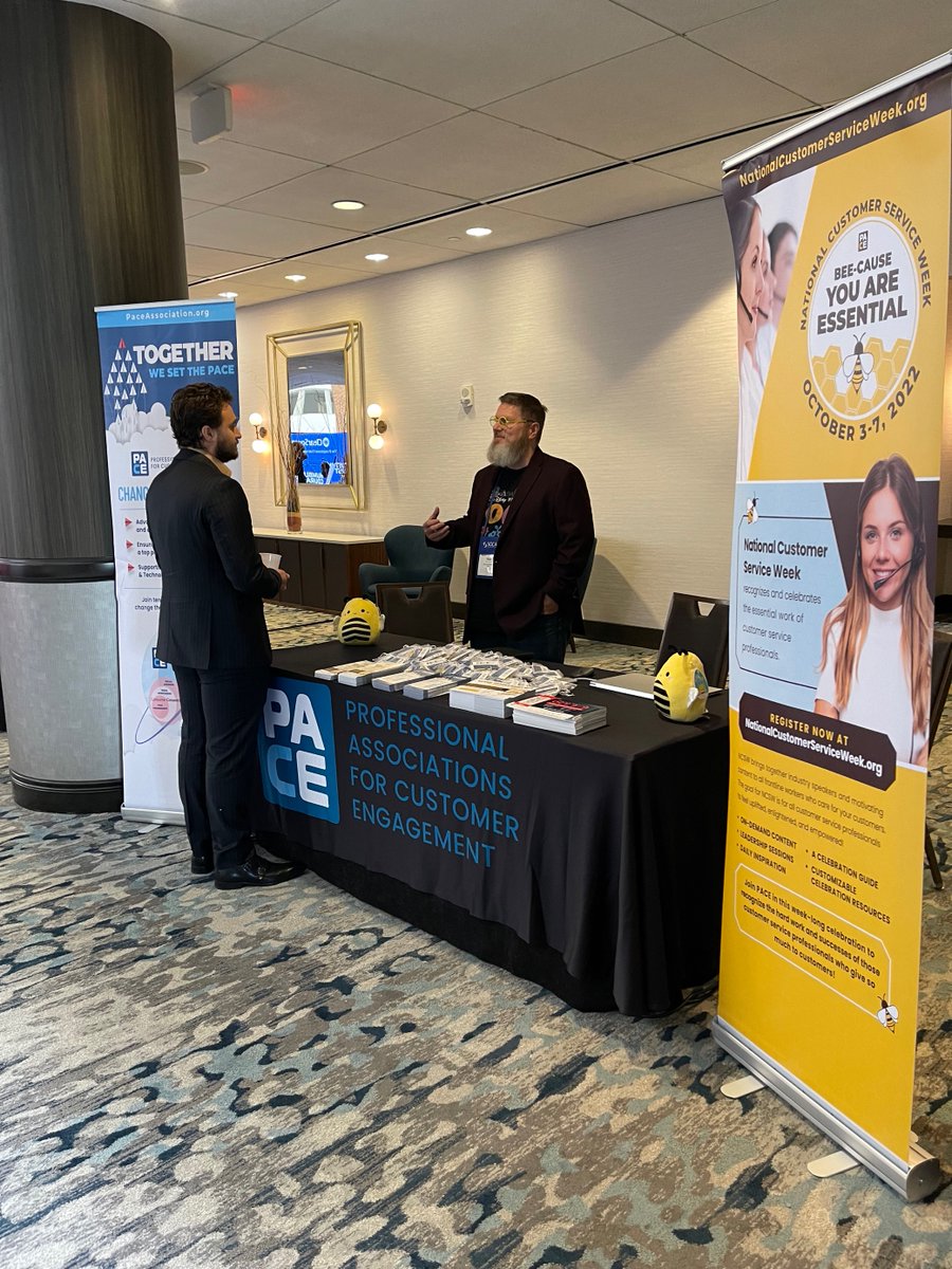 NTLCSW's tweet photo. We represented PACE at @SOCAP this week sharing with attendees about #NCSW22 week long Bee-celebration of #customerservice professionals 🐝 https://t.co/tEf3F97Q7g

A big hello to new followers here we met at #SOCAPIndy! 👋 https://t.co/5jEflCtbb8