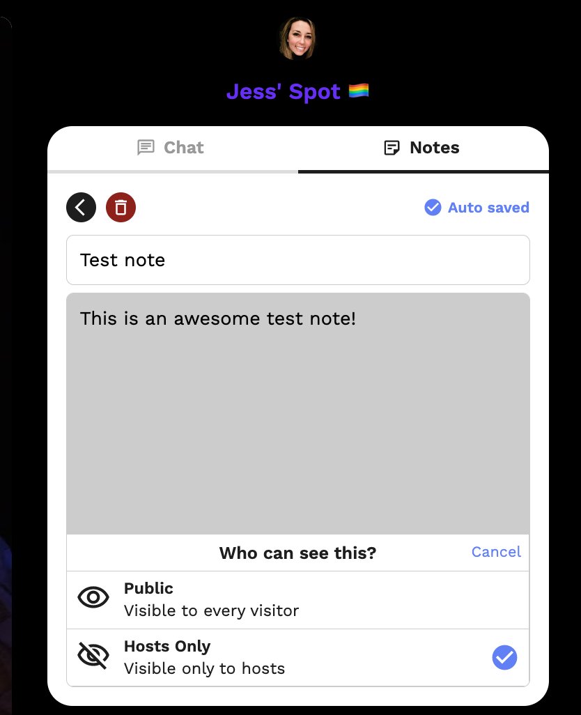 workfrom's tweet image. New and HOT! Notes are here!✍️ You can now take notes directly in your cafe. Keep them private or make them public for visitors.

Is there something you wish you could do in your cafe? We want to know! Submit feedback and feature requests here: airtable.com/shry1yh75epF7q…