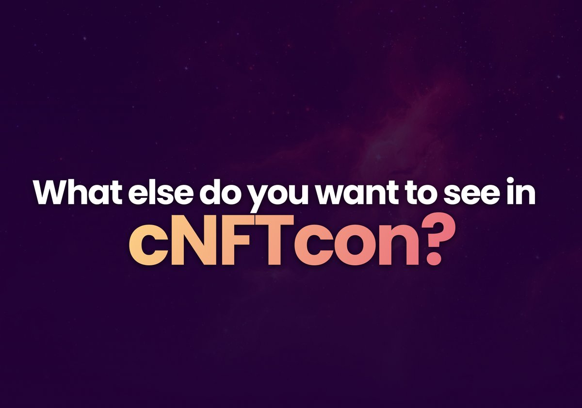 rotitans's tweet photo. Hey Pals! Here's what you can expect in #cNFTcon👇

💫Game demo
💫Trailer video
💫Founders packs
💫 Physical spin the wheel where you can redeem Limited Edition CNFTcon Vegas PlanetPalz NFT
💫Merchandise
💫Stale &amp; Athca on the speakers panel 

GM &amp; Hope to see y'all there! https://t.co/e5u5twqvTI