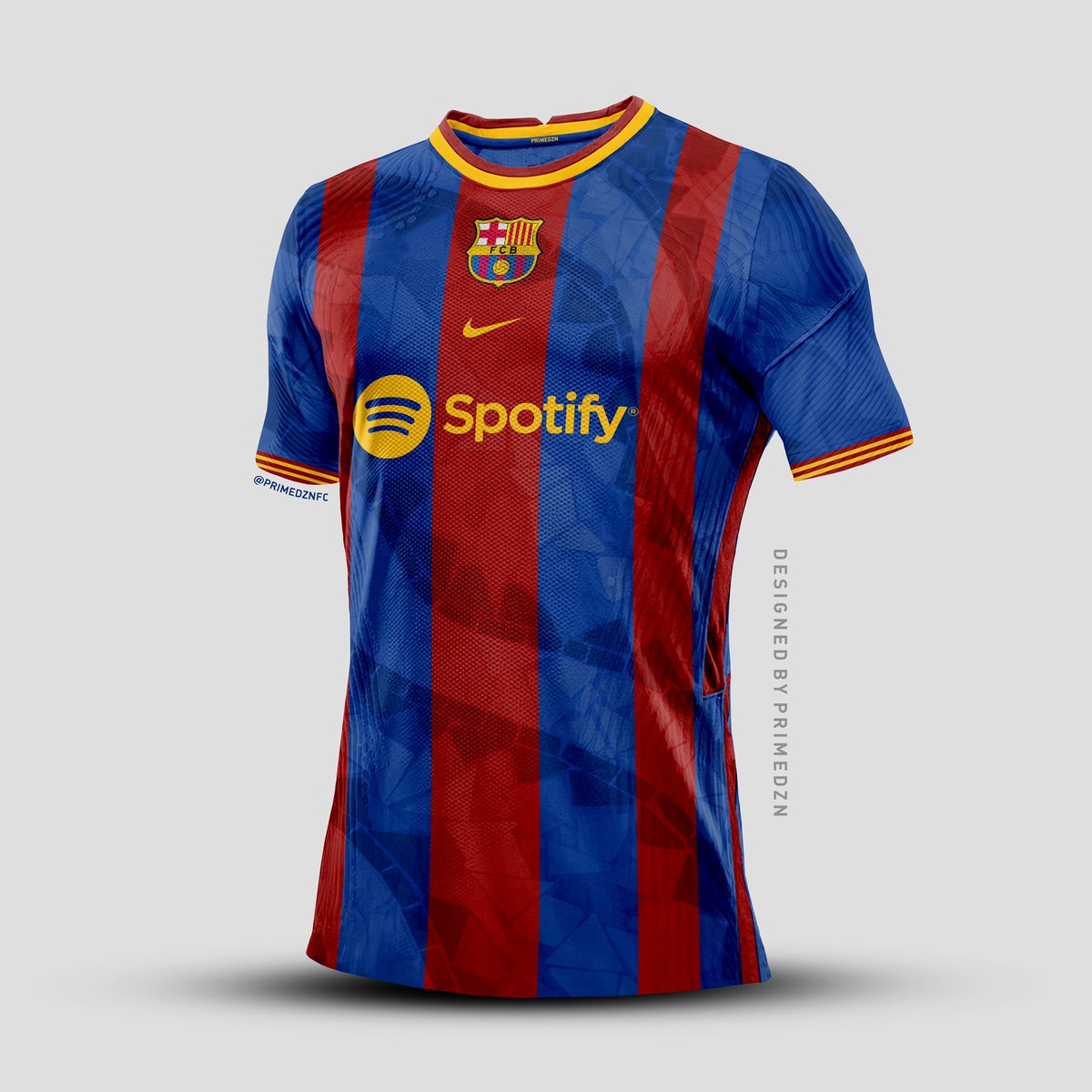 primedznfc's tweet photo. My (very early) take on the rumored #FCBarcelona kits for next season, based on the leaks we have seen so far! 🫣
•
Check the comments for more details 👀
•
Likes and retweets are appreciated! 🔵🔴

*these are just concept kits made by me, nothing official yet* https://t.co/BOZhUEo8Ru