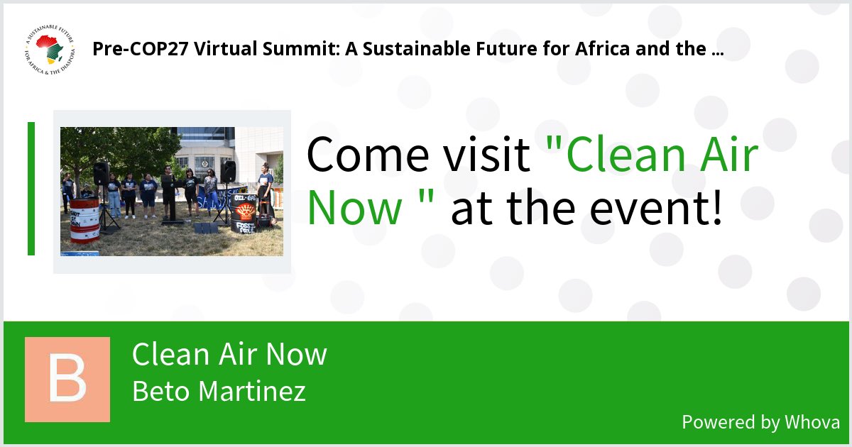MoKanCAN's tweet photo. Come check out @MoKanCAN Pre-COP27 Virtual Summit: A Sustainable Future for Africa and the Diaspora. #HBCUGreenFund #OneAfrica #AfricanSustainability #HBCU #Green @HBCUGreenFund @precop27africansummit #PreCOP27 - ⁦@BetolMartinez⁩ ⁦@AtenasCAN⁩ https://t.co/tJkszNrSuE