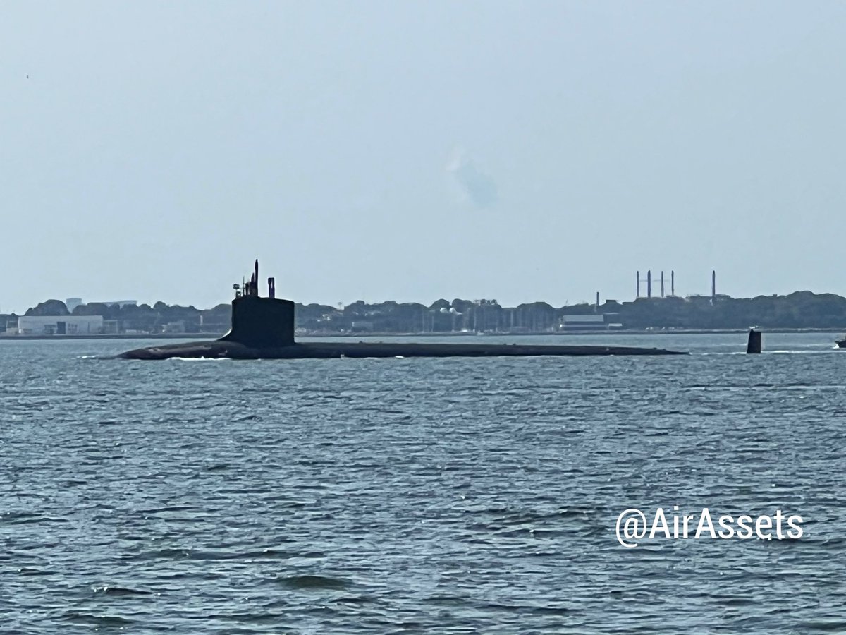 AirAssets's tweet photo. Unknown 688 Class sub no ais departed Pier 3 sub pit outbound for sea from Naval Station Norfolk 19 September 2022 @ 11:00 hrs
#submarine #688Class #LosAngeles https://t.co/Us3lAX9I0a