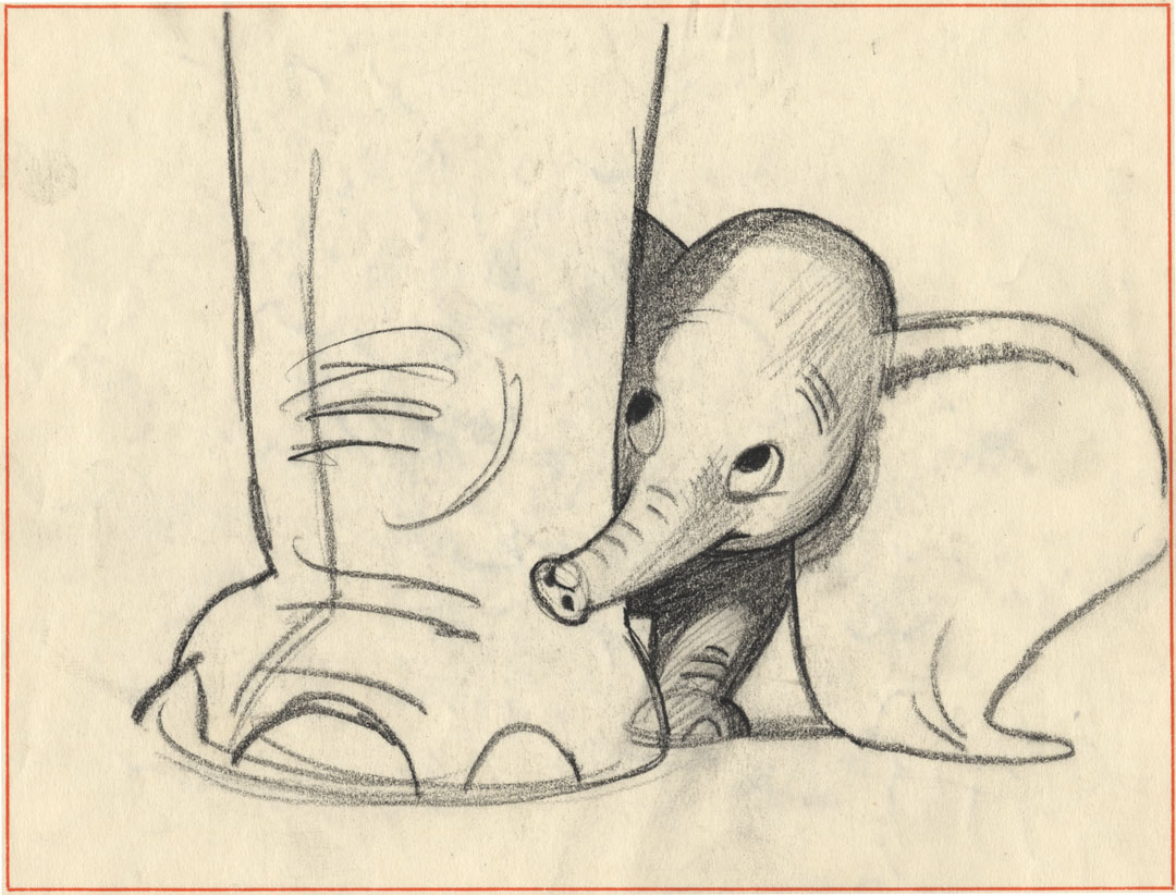 Animated_Antic's tweet photo. Have some storyboard sketches from Dumbo by Bill Peet. https://t.co/vECgghynCK