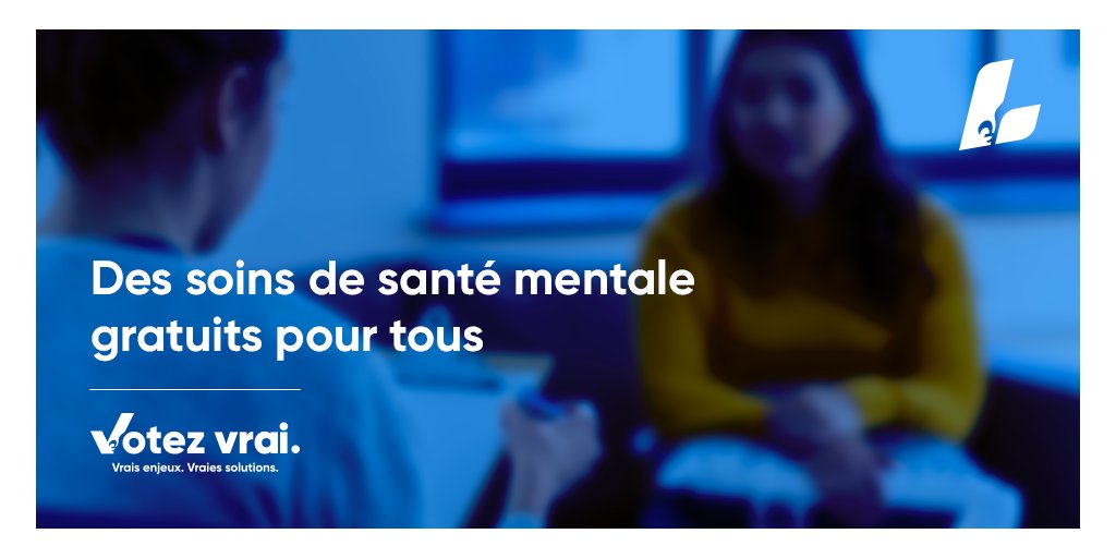 Votre santé mentale est notre priorité.

Au Parti libéral, nous souhaitons que chacun ait accès à des soins de santé sans égard à leur salaire et au même titre que les problèmes de santé physique. 

#elections2022 #CamilleLaurin #sante  #mental