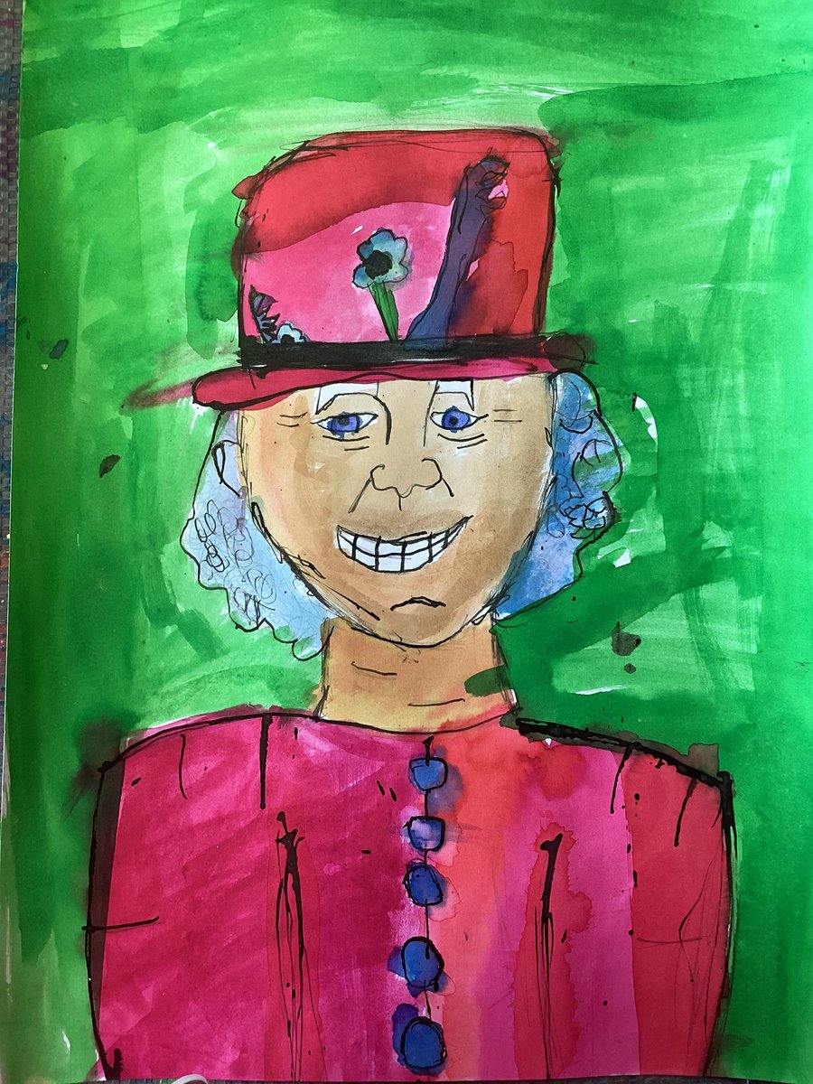 ShebbearCollege's tweet photo. Thank you Your Majesty. Portraits by our Prep School children.👑 #queensfuneral #QueenElizabeth #QueenElizabethII #shebearprep https://t.co/oTJMy2pvCN