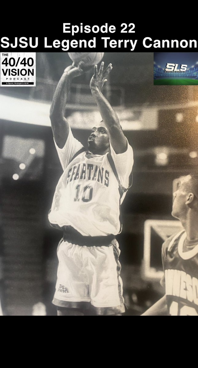 khaled74's tweet photo. Episode 22 - SJSU Legend Terry Cannon - @4040visionpod 

SJSU legend Terry Cannon his journey from Crenshaw to the Bay. Terry lead Crenshaw High to a state title in 1989 before a storied career with the Spartans. 

Spotify: https://t.co/rYcT4QgRUT

Apple: https://t.co/lo8X28pa26 https://t.co/AaCVgsw9ks