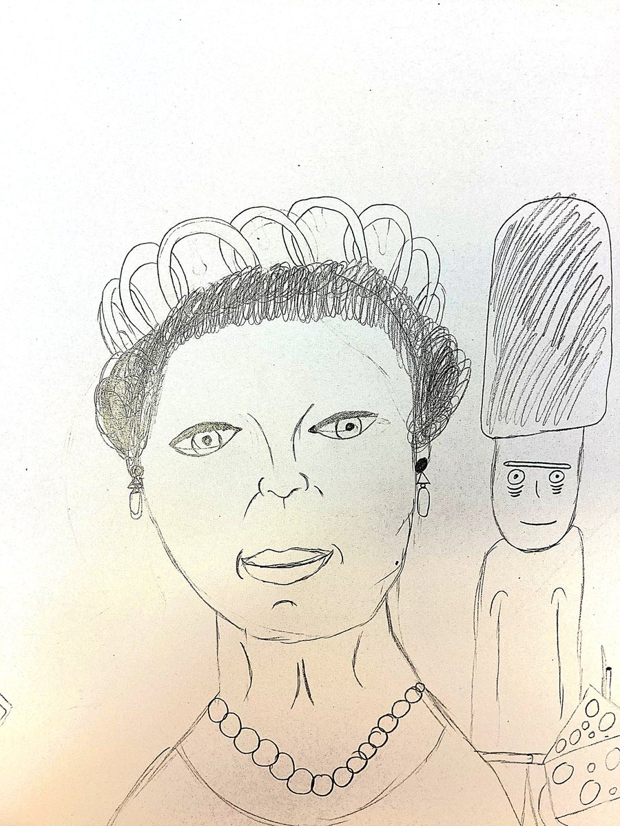 ShebbearCollege's tweet photo. Thank you Your Majesty. Portraits by our Prep School children.👑 #queensfuneral #QueenElizabeth #QueenElizabethII #shebearprep https://t.co/oTJMy2pvCN