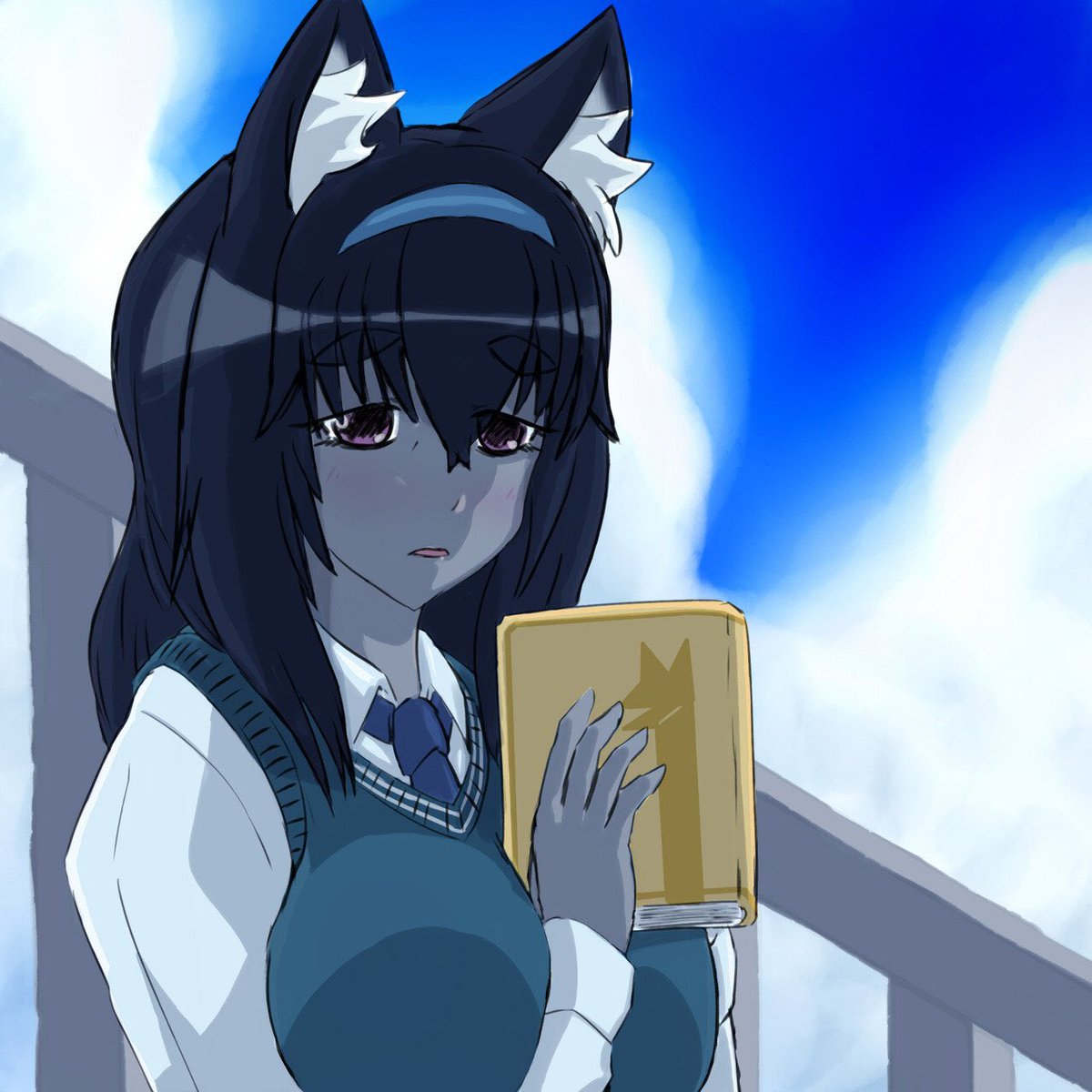 ⑦ぼっちのすみこちゃん
某所でこっそり投稿した子
白状するとパクリキャラです元キャラが好きすぎてやってしまったんですごめんなさい
目立たない図書委員の女の子、何故かクラスの皆から認知されず幽霊や忍者と勘違いされる日々、そんな彼女を見つけてくれた人が一人だけ……みたいなの描きたいなあ