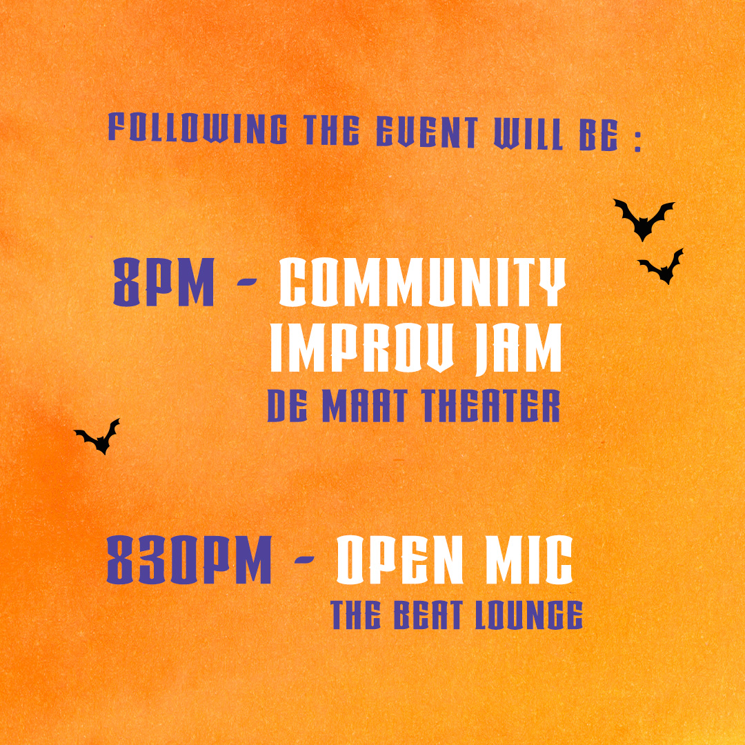 BOO 👻 - YOU'RE INVITED🏮
 
The Training Center is hosting a "Haunted" OPEN HOUSE!
 
Don't miss:
-Snacks/Games
-Costumes/Prizes
-Info/Registration discounts
-Film screenings and info on The Film School
+More! 

It's going to be a "Spooktacular time!" 🎃👹
secondcity.com/haunted-open-h…