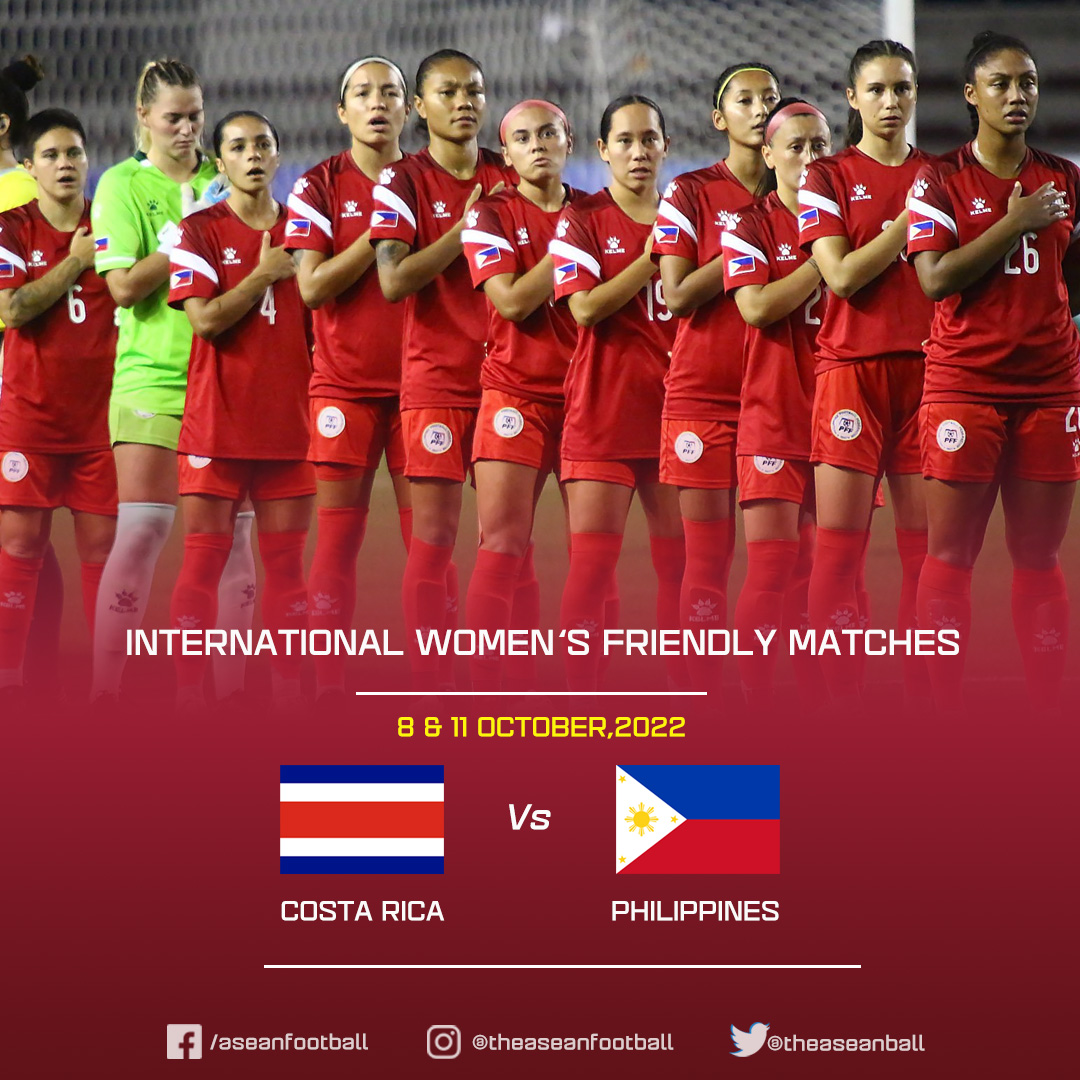 ASEAN FOOTBALL on Twitter "INTERNATIONAL WOMEN'S FRIENDLY MATCH 🇨🇷