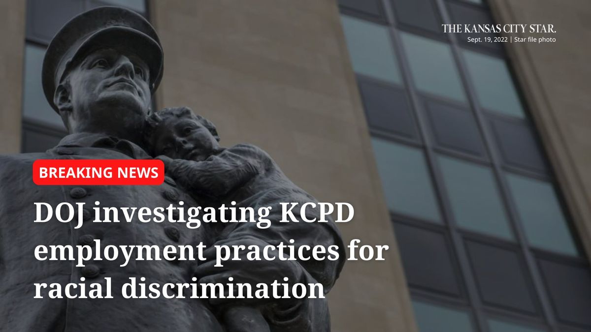 KCStar's tweet photo. Breaking News: The U.S. Department of Justice has launched an investigation into employment practices at the Kansas City Police Department to determine if the force engaged in racial discrimination. https://t.co/7qs0rX1ouI https://t.co/ncx8mcb70c