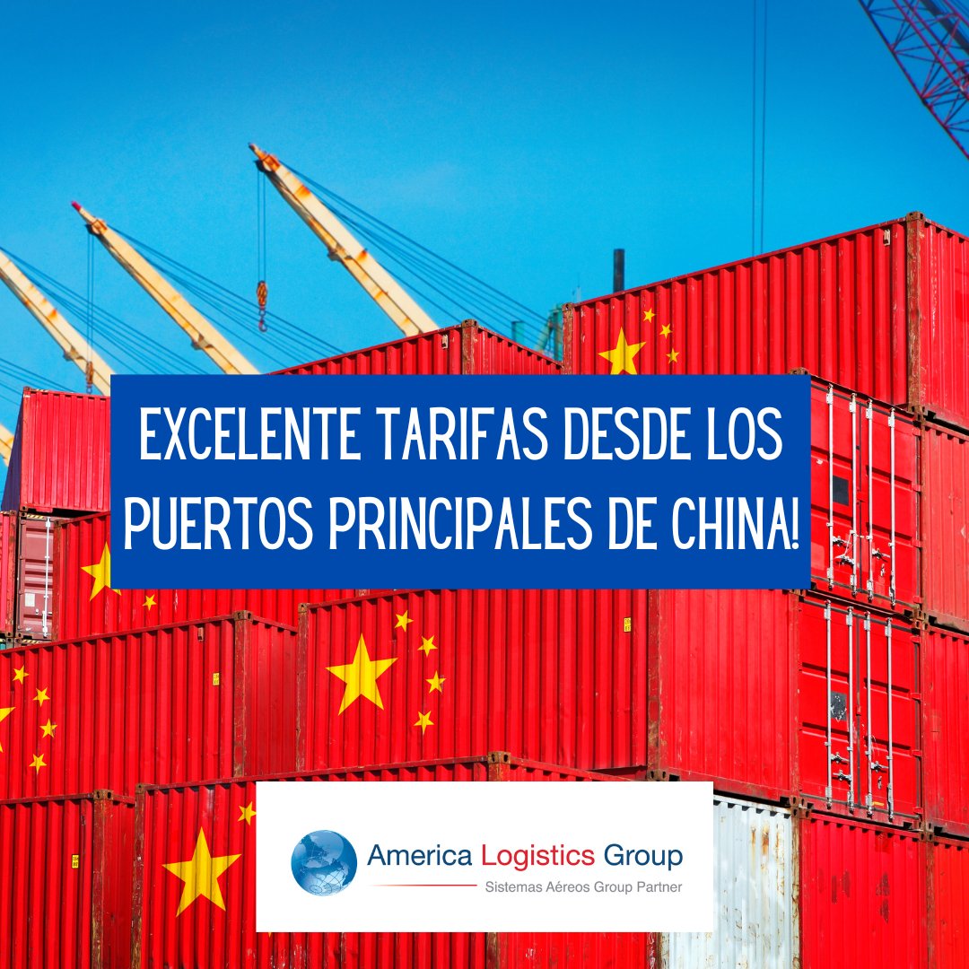 BestLogisticsCA's tweet photo. En ALG contamos con tarifas actualizadas semanalmente de los puertos principales de China.
Te daremos la mejor tarifa y un excelente servicio/seguimiento.
➡️Contáctanos para cotizarte: info@alg3pl.com
#AmericaLogisticsGroup🌎
#MorethanlogisticsPartners💪
#BestLogistic https://t.co/iSVwbyQ2iW