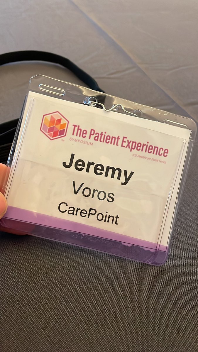 VorosMD's tweet photo. Such an underrated part of what we do. Excited to hear more on patient experience and how to elevate it. #patientexperience https://t.co/jJmjSl1SWD