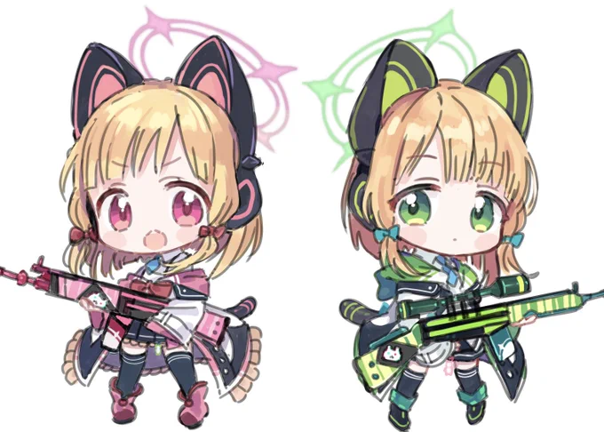 モモイ ミドリ SDらくがき #ブルアカ 
