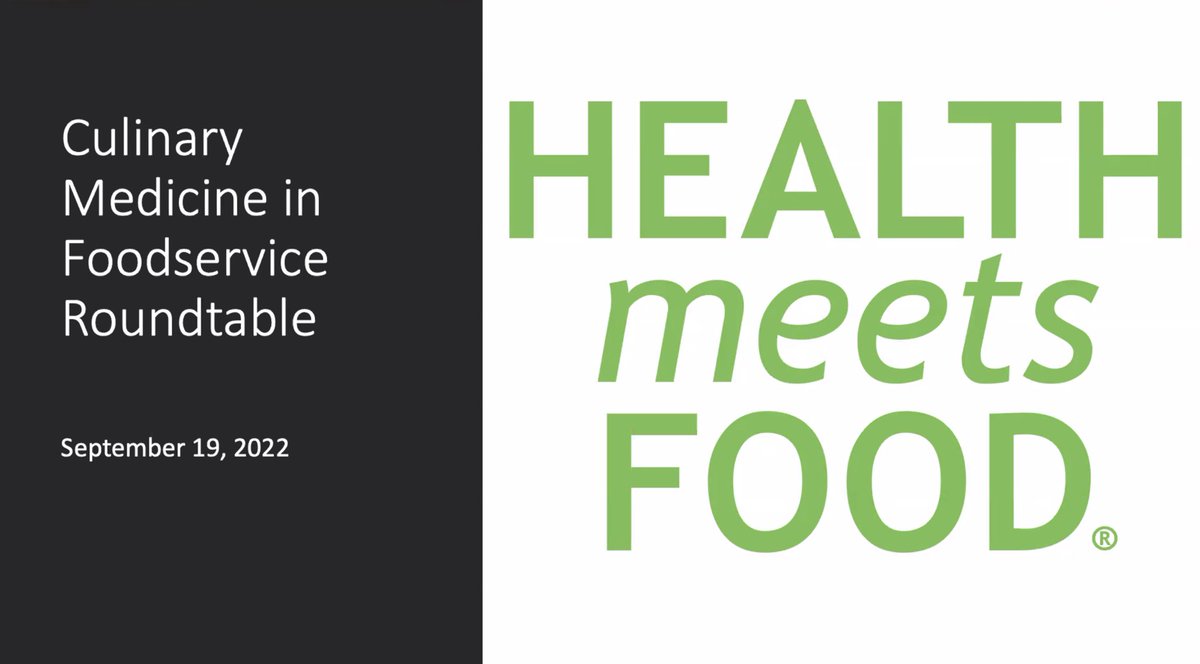 The day has come. Bridging silos. #culinarymedicine #foodservice #roundtable <a href="/HealthMeetsFood/">Certified Culinary Medicine Specialist</a> #foodismedicine