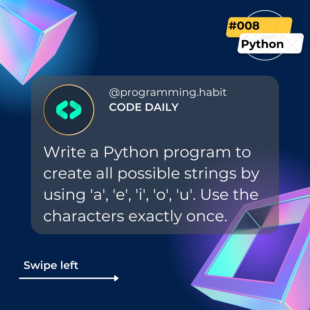 3am_success's tweet image. Hey developer&apos;s ❤️ ,
 Here&apos;s today&apos;s problem for you ......
Hope you enjoy it 😊
.
.
Save this Post ✅
Follow for more ✅
#java
#javaproblems
#javadeveloper #javadevelopment 
#javasparrow