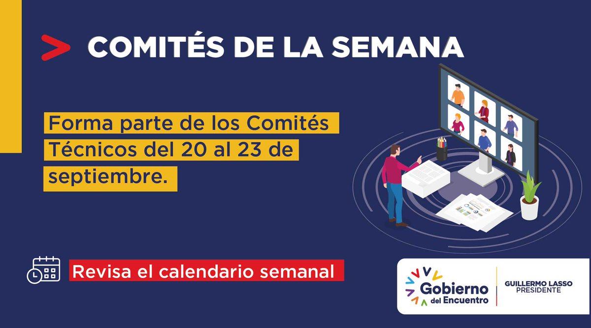 INEN_EC's tweet photo. 📝 Te invitamos a participar en los Comités Técnicos de Normalización del 20 al 23 de septiembre del 2022. Consulta los horarios y temas ingresando en 👉🏽 https://t.co/pmpKnV0no6 https://t.co/zEJzI1FUIM