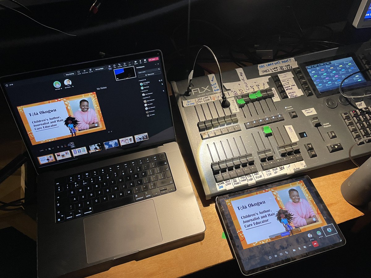 inspireSBC's tweet photo. Technical set up is complete for tomorrow’s @BordersBookFest Gala. We look forward to welcoming Borders classes both in person and from classrooms on our live stream. 📚Those joining online head to the SchoolHouse Team, Book Festival channel and enjoy! https://t.co/ndZYokSgvV