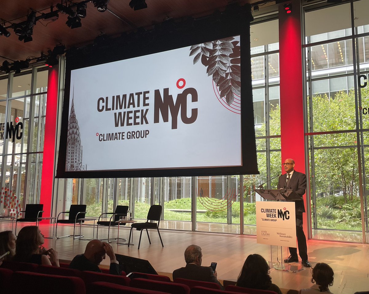 COP27 is our chance to regain momentum on #ClimateChange. 

At today’s opening of #ClimateWeekNYC, I outlined what we must achieve (1/5)👇