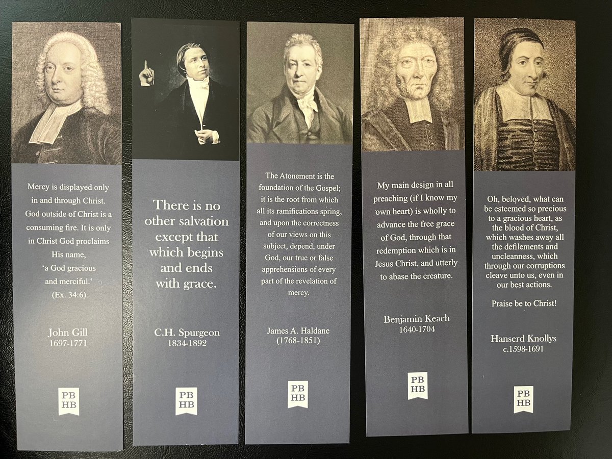 BaptistBooks's tweet photo. For those attending the #reformedbaptistnetwork G.A. Mention you saw this tweet and get your choice of our new #particularbaptist bookmarks. https://t.co/b68tSfdWtQ