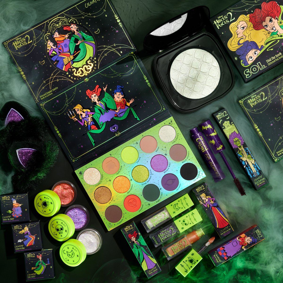 ColourPopCo's tweet photo. ALL HALLOWS EVE! 🌙🕯️Introducing the Disney Hocus Pocus 2 and ColourPop collection launching 9/22 at 10am PT on https://t.co/5C9dbsiHpN 🧹 https://t.co/1xqTAYECvH