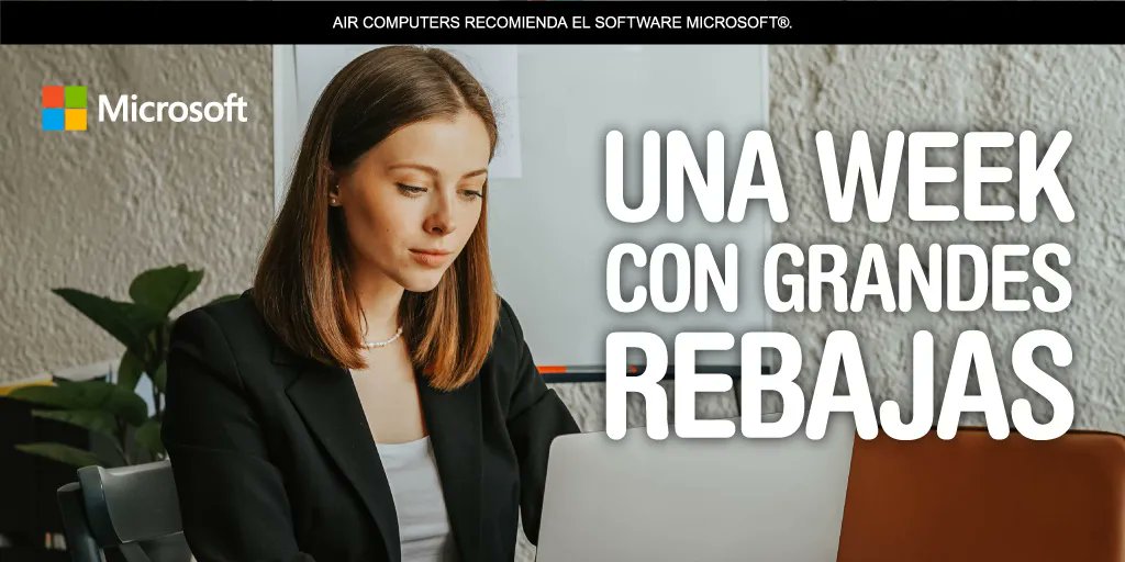 aircomputers's tweet photo. 🚨¡Aprovechá ya! Tenés solo una semana para llevarte las Licencias de Microsoft con rebajas inigualables.

+ INFO ➡ https://t.co/bkxzgXk9LA

 #somosair #somosequipo #somosfamilia #somosesenciales #partner #MayoristaIT #Tu1eraopción #Tecnología #negocios #microsoft #microsoftweek https://t.co/74DNOK6gxI
