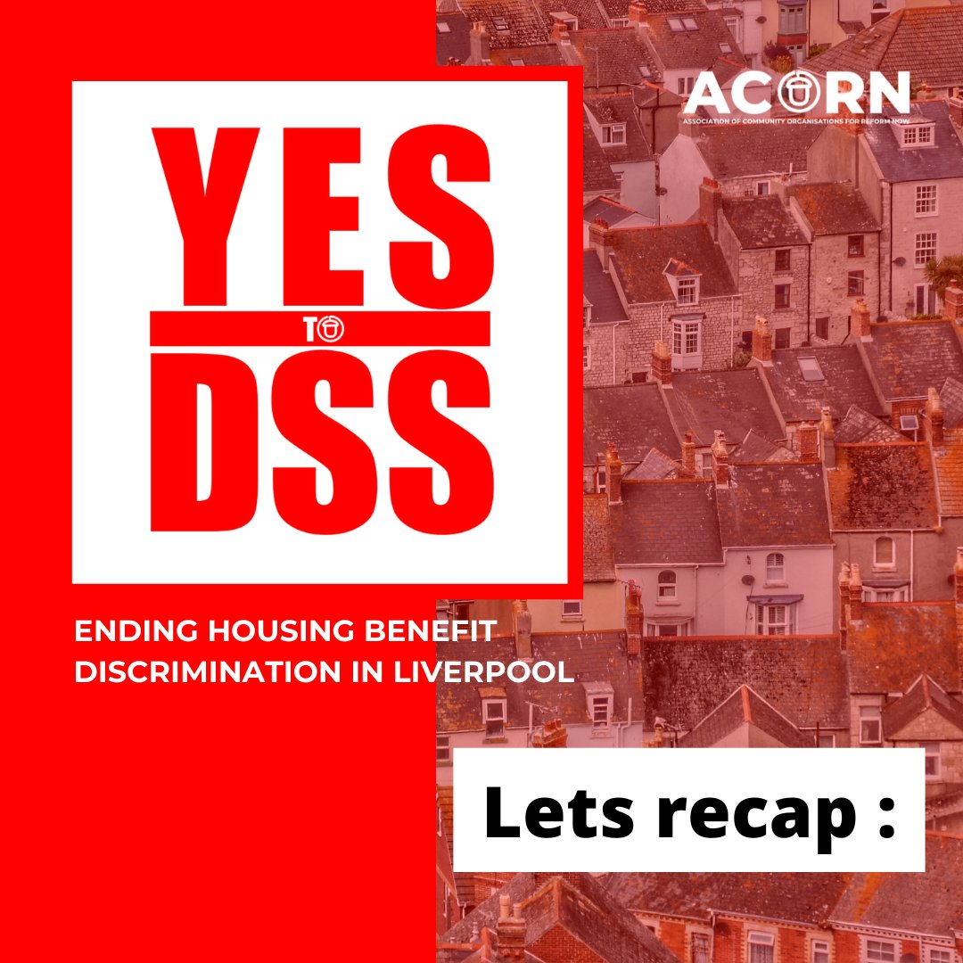 AcornLiverpool's tweet photo. We're kickstarting phase two of our current campaign Yess to DSS so here's a brief recap of the campaign so far. We have some actions planned so if you want to get involved then stay tuned for details and join our campaign. #enoughisenough #yestodss #ACORN https://t.co/LlQHtZJoMB