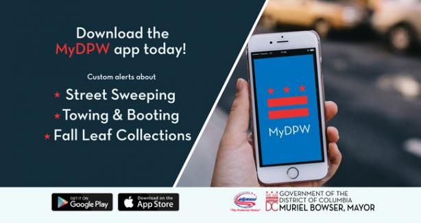 From street sweeping to leaf season, the myDPW app allows residents to receive custom alerts about all of DPW’s services. Download it today from your respective App Store!