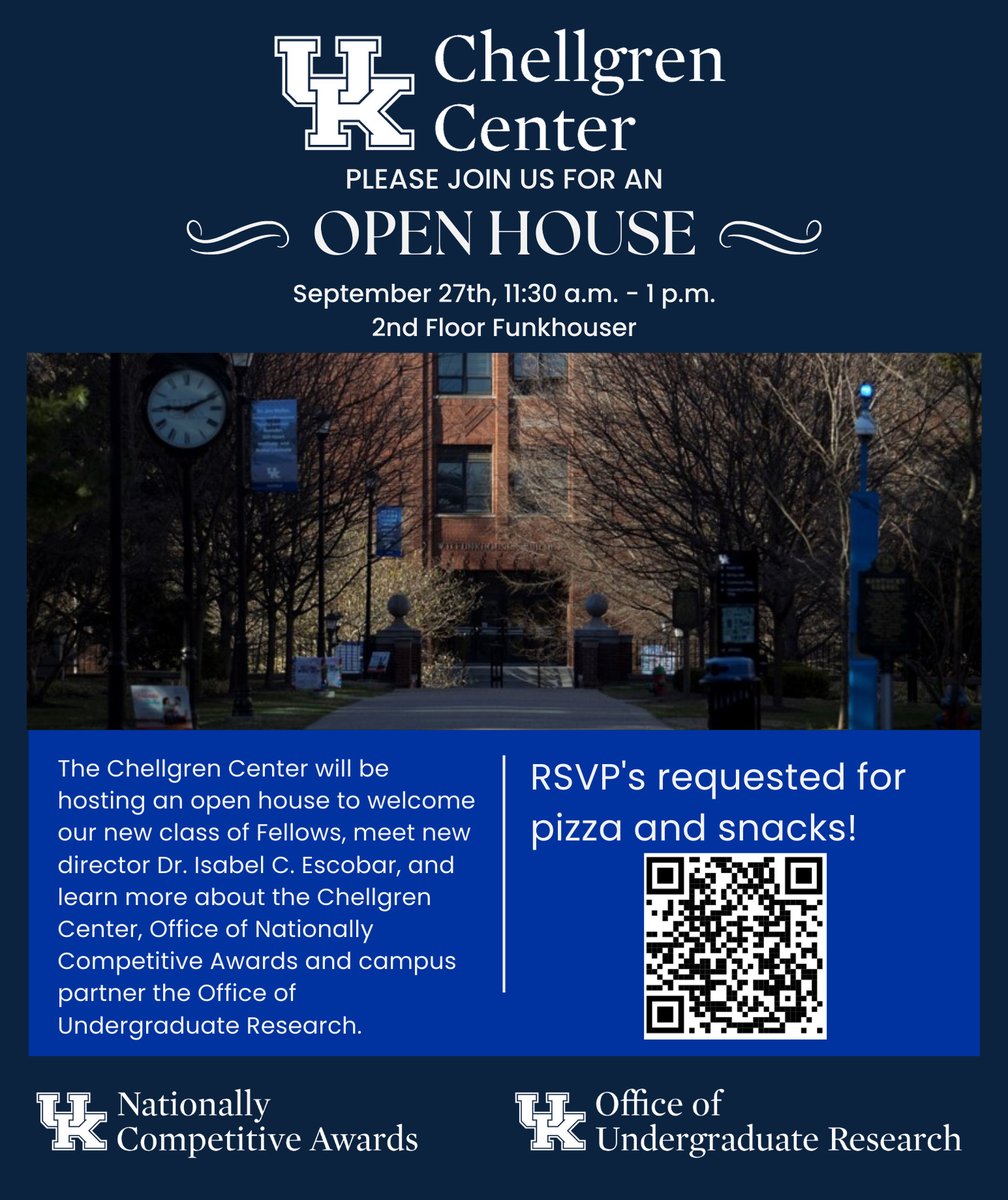 ChellgrenCenter's tweet photo. The Chellgren Center announces the new student class and welcomes a new director! Read more on UKNow... https://t.co/e5GPfl9fyJ https://t.co/EQcFeqW0qu