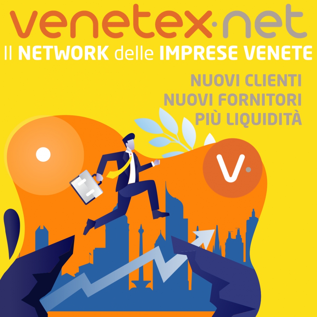VENETEX TI SOSTIENE
Ottieni nuovi CLIENTI, scopri nuovi FORNITORI, fidelizza la tua CLIENTELA e risparmia LIQUIDITÀ.
Scopri la community, iscriviti al circuito VENETEX🟠

#venetex #opportunità #networkdelleimpresevenete #community #clienti #liquidità
 circuitovenetex.net/partecipa/