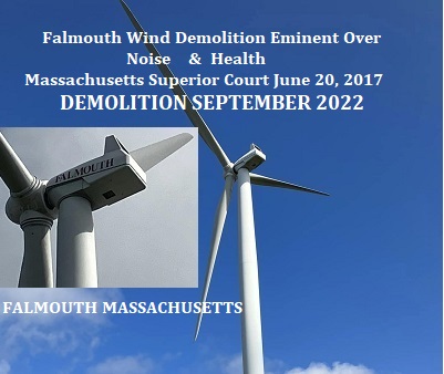 BillCarson2162's tweet photo. @Barbarajdurkin @MarcRPacheco @MassGovernor @mtkblb @LinowesLisa @TorWindAction @torwinaction @offshorewindus @ILLWindReports @BOEM @noiselimits @ABC @NBCNews @CBSNews @cnni @BBCWorld 
Falmouth Massachusetts Nuisance Turbines Demolition End of September 22 
#SafetyNoiseHealth https://t.co/Gab0WAllGL