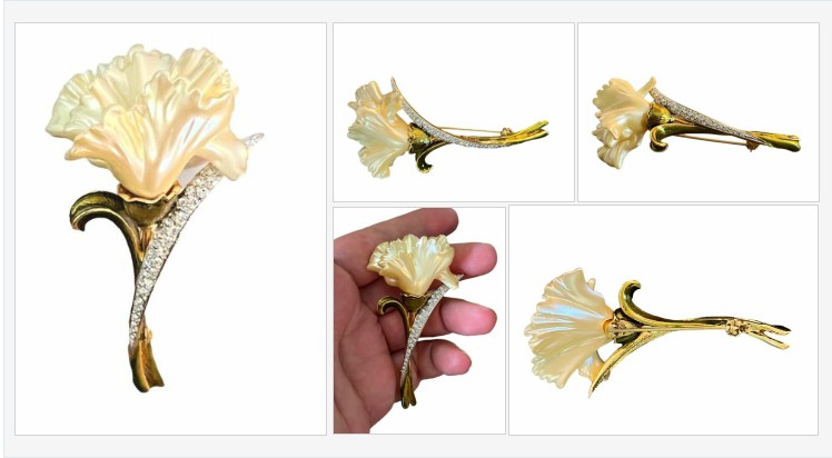 thegraydoor's tweet photo. Vintage Signed Nolan Miller Ruffled Cream Lucite Rhinestone Flower Brooch Pin | eBay #vintagecostumejewelry #costumejewelry #jewelry #estatejewelry #vintagejewelry #brooch #pin #vintagepin #vintagebrooch #signedpin #nolanmiller #flowerpin #rhinestonepin 
https://t.co/50PhKGwUbL https://t.co/LlMmuoNghE