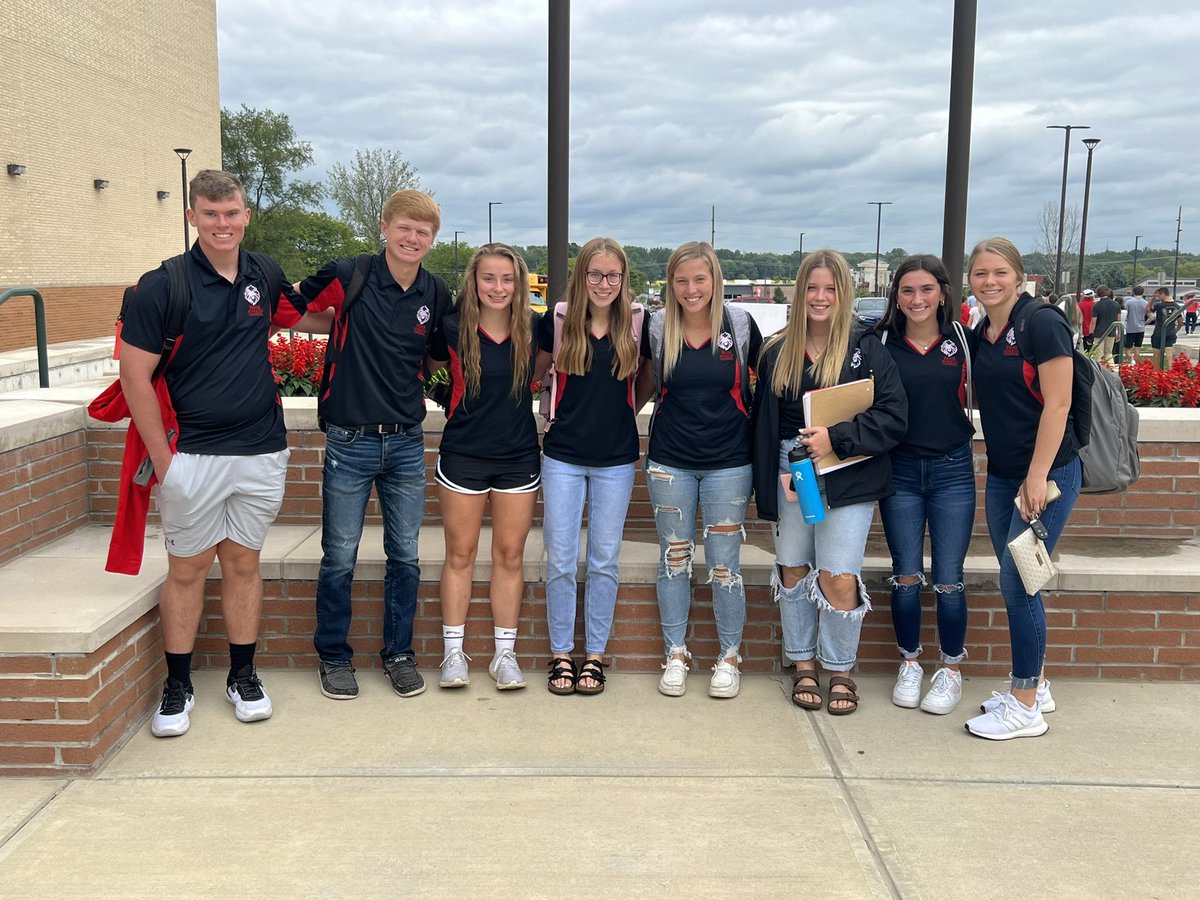 RCHS Athletics: RCHS Athletic Council: The RCHS Athletic Council traveled to Pendleton Hts High School to attend the IHSAA Fall Area Principals Meeting. (Bryce Berkemeier, Nathan Dora, Briley Munchel, Grace Jarman, Belle Gossett, Molly Zachery, Cyndi Tush &amp; Sophia Dora)