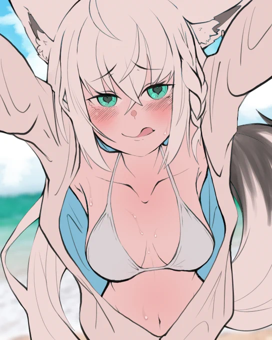 季節感あふれるフブキちゃんのラフ 