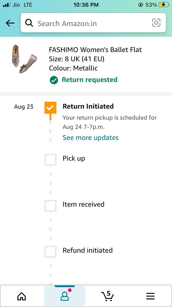 vishalforever67's tweet photo. Very bad recent experiences with Amazon, got cheated, ordered but got something else, and when I raised this to customer support, the return was scheduled but not executed so far,below is the attached proof of tracking of return status.
@amazonIN @AmazonFashionIn @jagograhakjago https://t.co/YKtMulYKd6