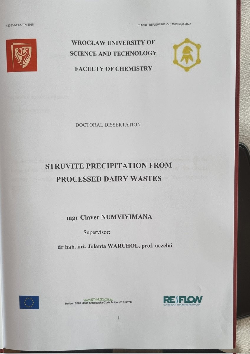 RwandaInPoland's tweet photo. 19/09/22:This afternoon, a #Rwanda-n researcher @Reflow_esr5, successfully defended his PhD @Pwr_wroclaw
@MSCActions.HE. Amb prof.@ashyaka participated his public defense. His research was on waste ressources valorization to conventional fertilizers.
@Uni_Rwanda.@RwandaMFA https://t.co/r8AHVQFyk4
