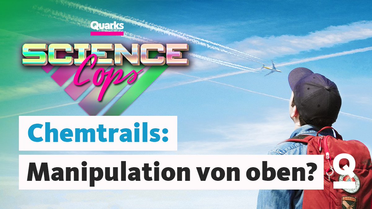 quarkswdr's tweet image. Die Chemtrail-Verschwörung ist nicht tot zu kriegen. Und angeblich gibt es sogar immer wieder neue Beweise für ein geheimes Sprüh-Programm. Warum die "Beweise" in Wirklichkeit nichts als Unsinn sind, erklären wir im Podcast. #ScienceCops quarks.de/podcast/quarks…